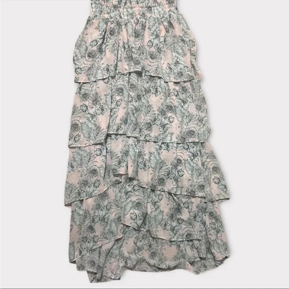 MISA Los Angeles Pink Floral Valeria Halter Midi Dress - Picture 10 of 10